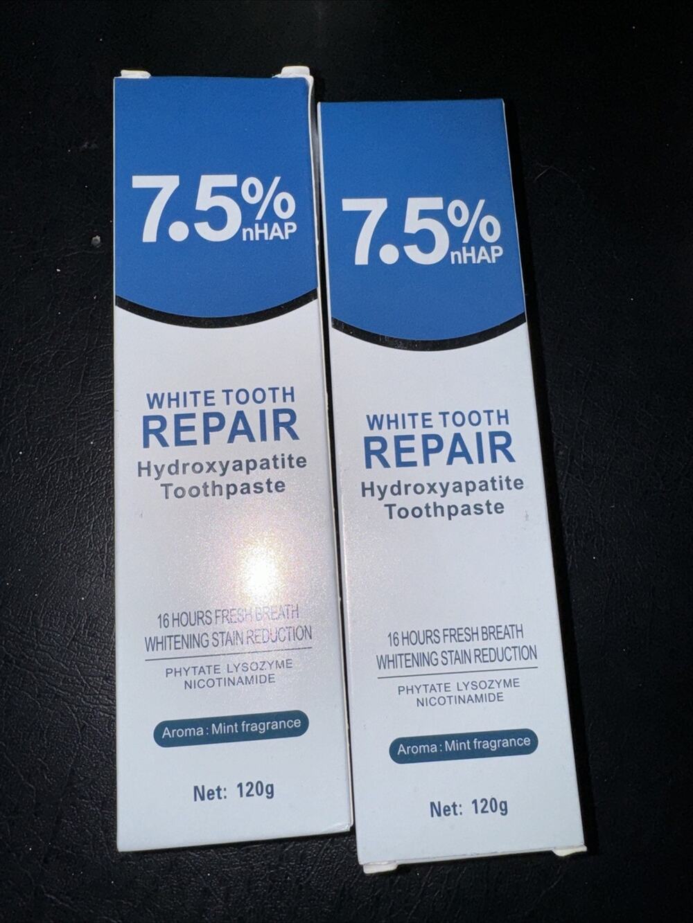 Croent 7.5% nHAP White Tooth Repair Hydroxyapatite Toothpaste Lot Of 2 NEW